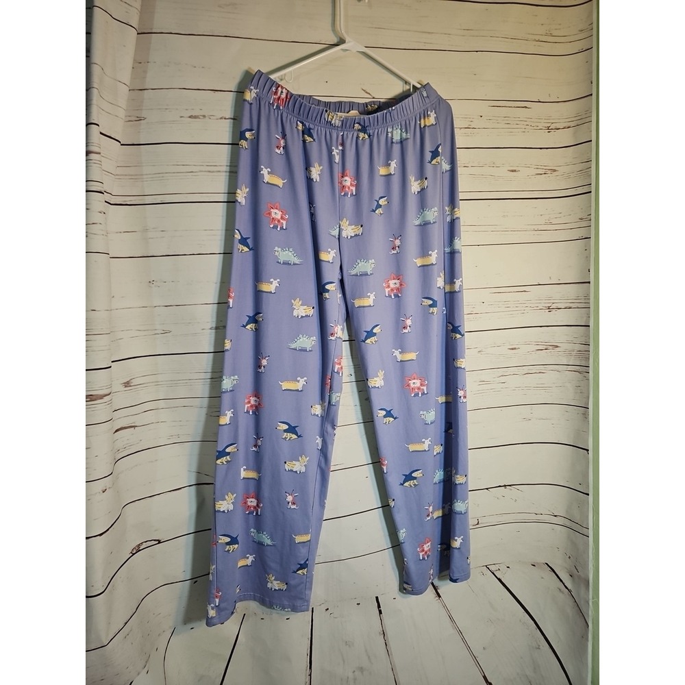 Munki Munki Nite Nite Blue Costume Dogs Pajamas Soft Long Pants & Top Sz XL